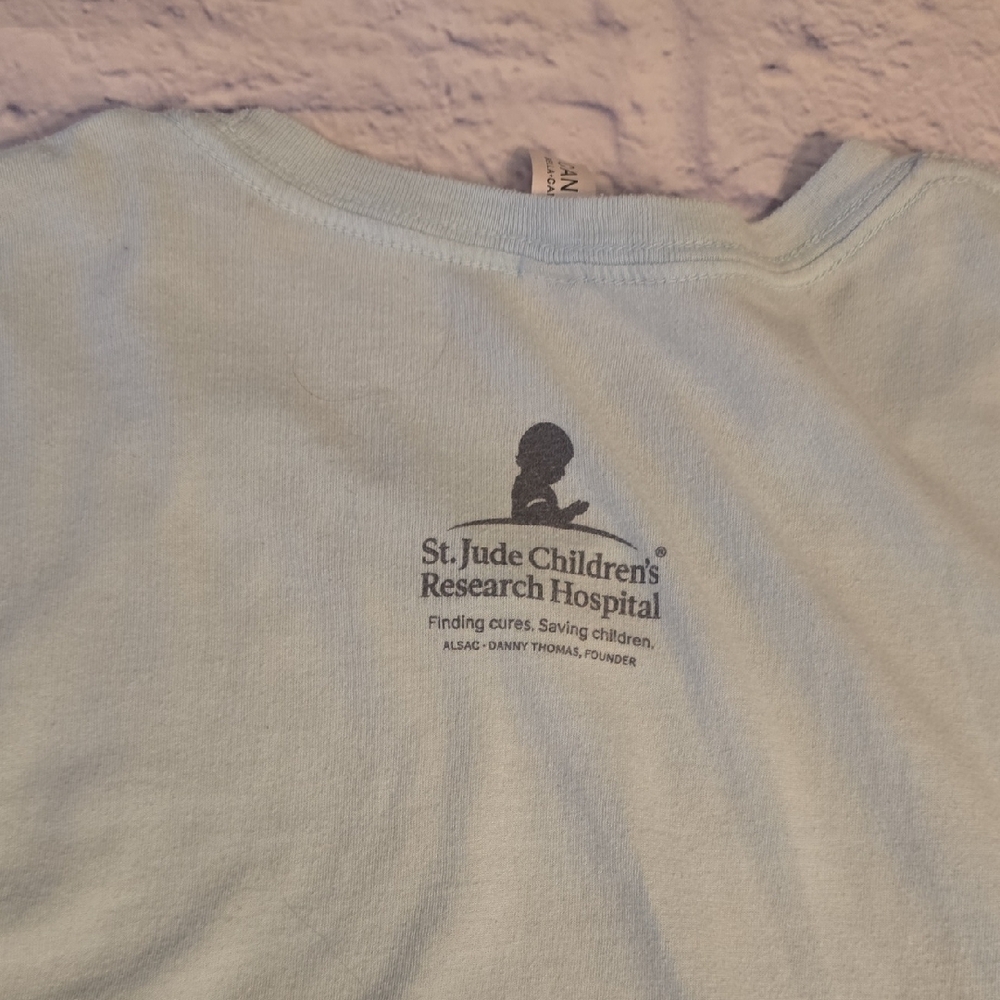 Bella Canvas Soft Blue T-Shirt - Picture 5 of 6